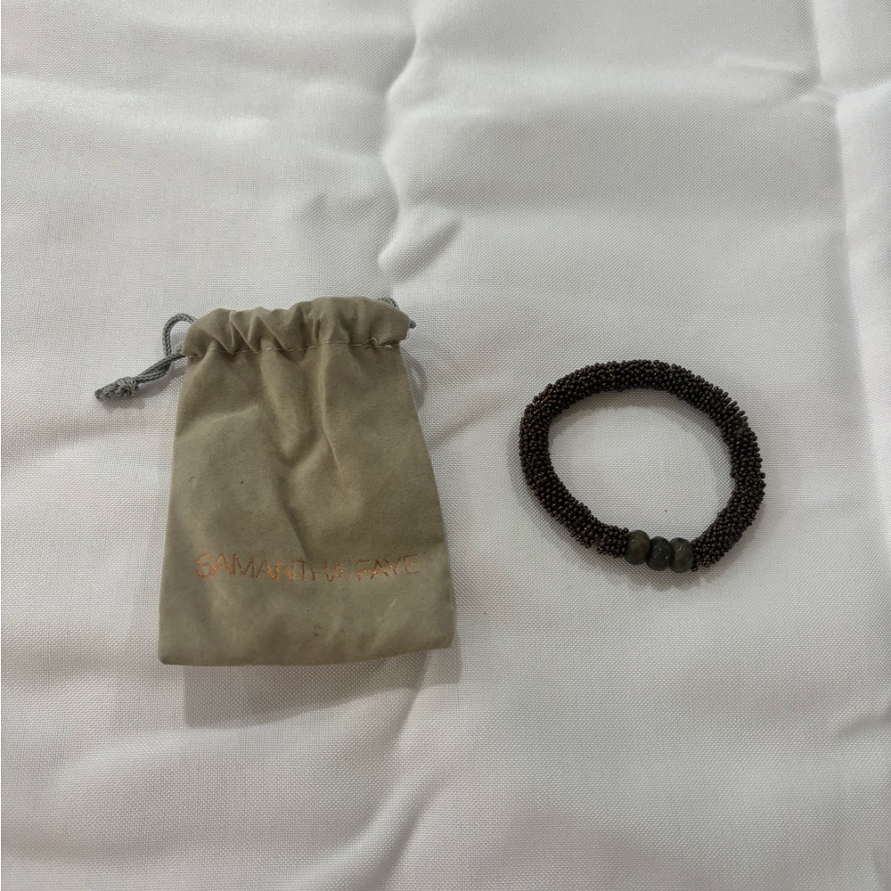Samantha Faye Beaded Bracelet with Pouch